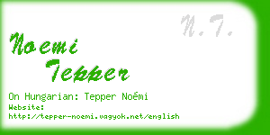 noemi tepper business card